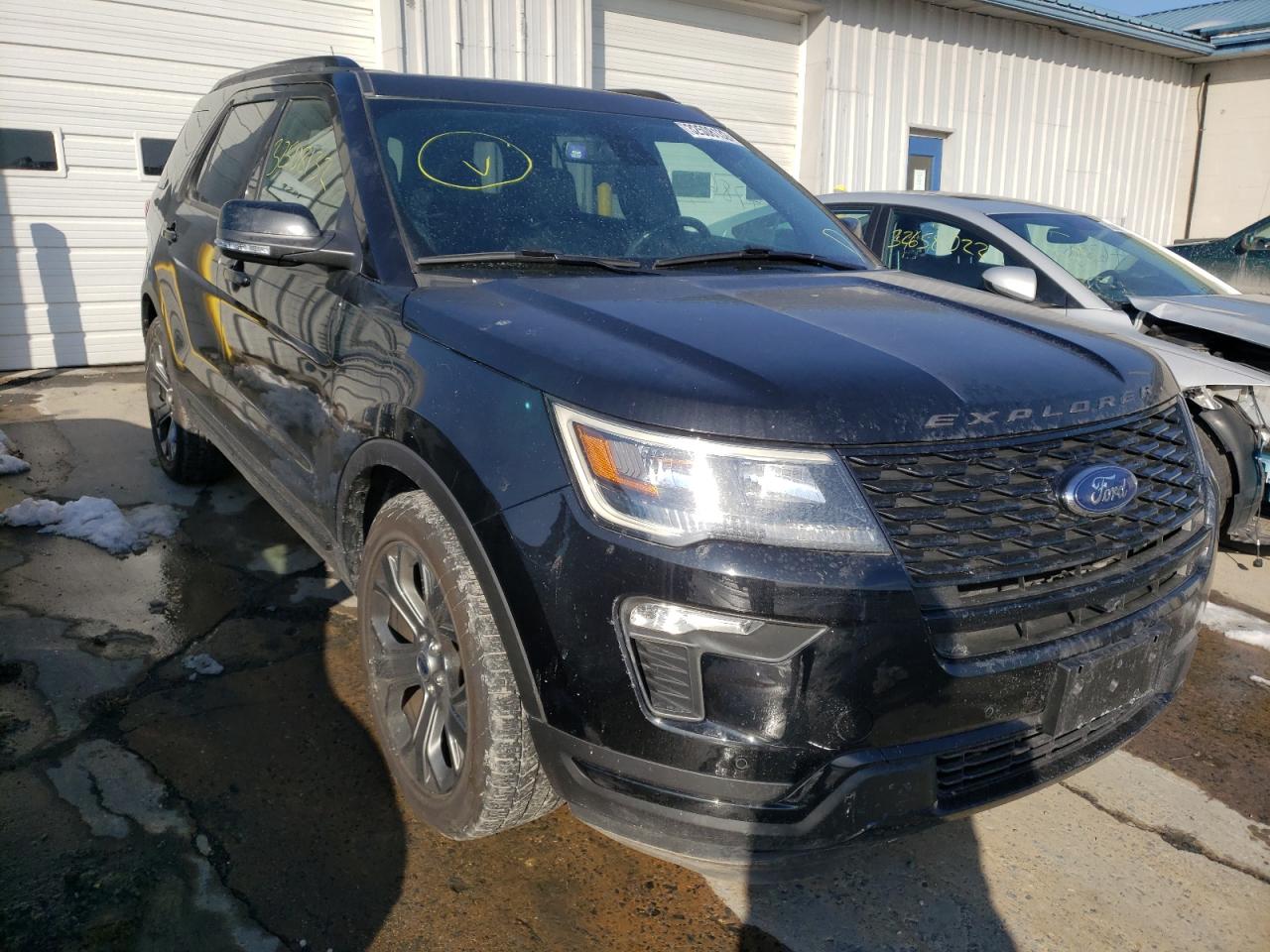 FORD EXPLORER S 2018 with VIN 1FM5K8GT8JGB52806 - Photo from auction