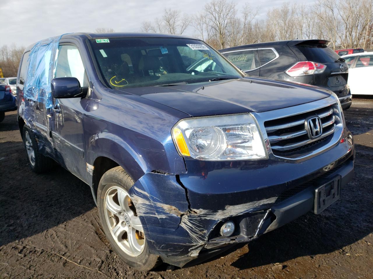Фото 1 с аукциона – 2014 HONDA PILOT EXL с VIN 5FNYF4H50EB024879