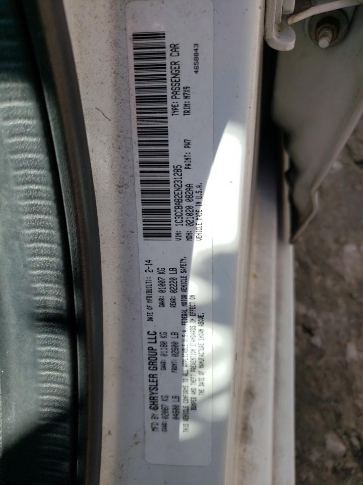 Photo 10 from auction – 2014 CHRYSLER 200 LX with VIN 1C3CCBAB2EN231285