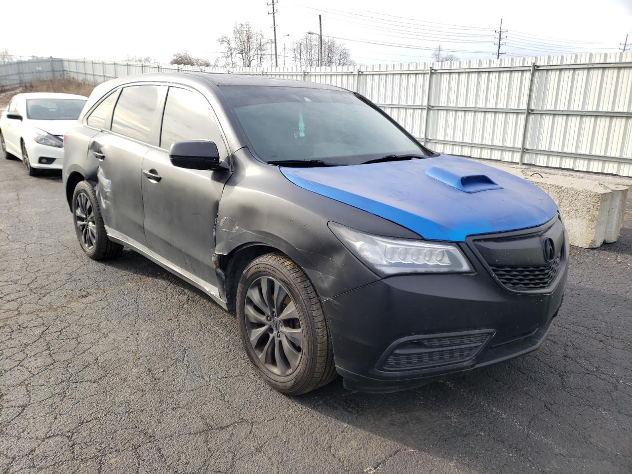 ACURA MDX TECHNO 2014 with VIN 5FRYD4H47EB034997 - Photo from auction