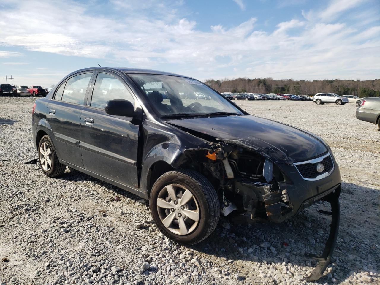 KIA RIO LX 2010 with VIN KNADH4A34A6625152 - Photo from auction