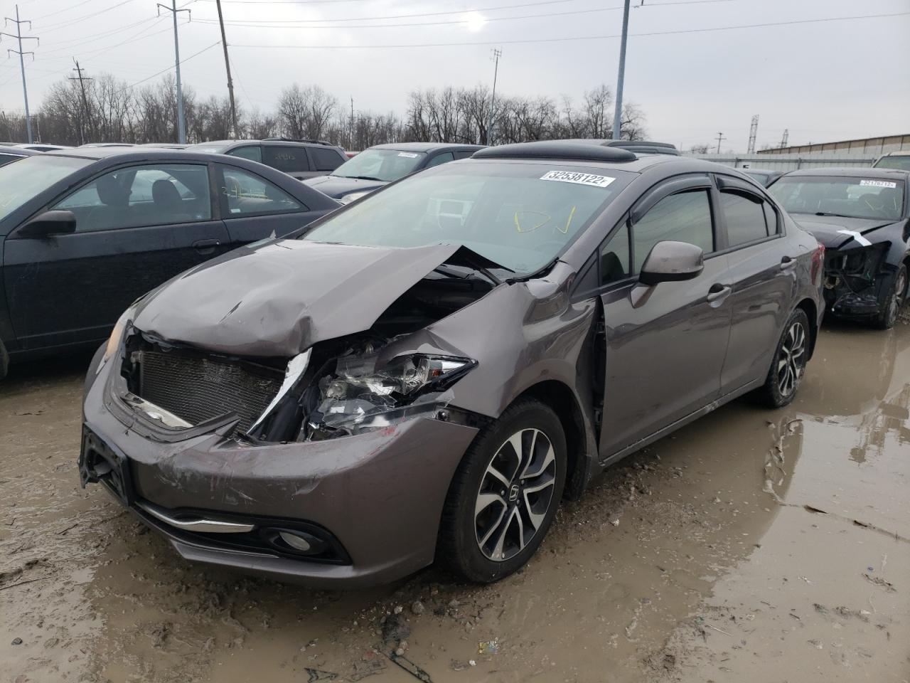 Photo 2 from auction – 2013 HONDA CIVIC EXL with VIN 19XFB2F90DE040422