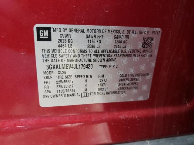 Photo 10 from auction – 2018 GMC TERRAIN SL with VIN 3GKALMEV4JL179420