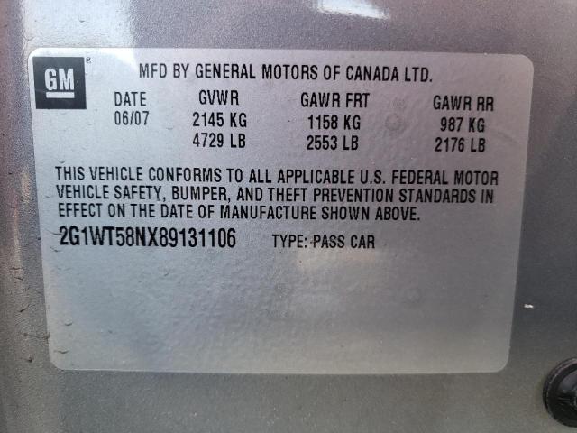 Photo 10 from auction – 2008 CHEVROLET IMPALA LT with VIN 2G1WT58NX89131106