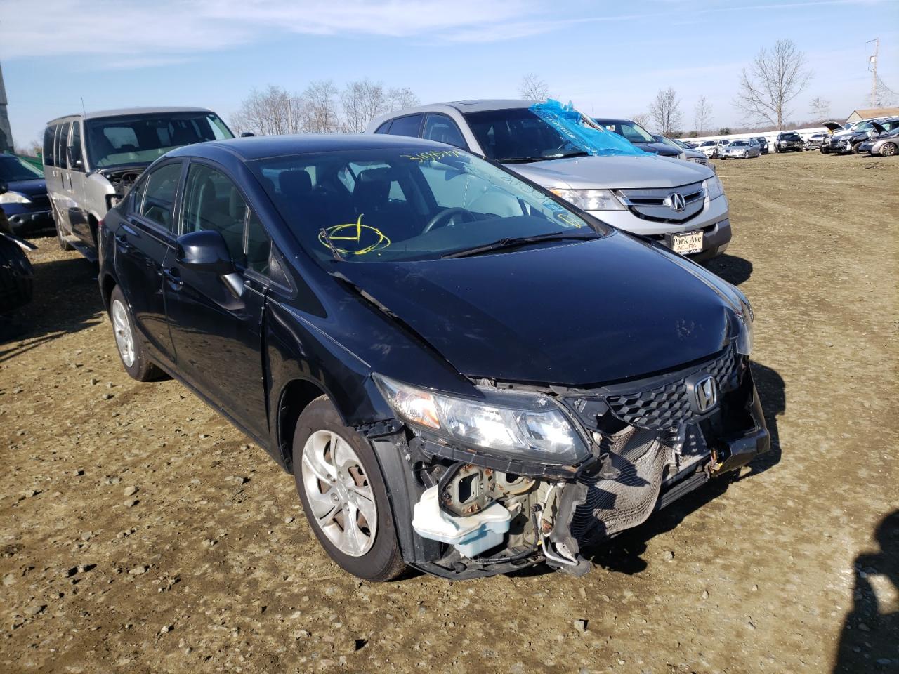 Photo 9 from auction – 2013 HONDA CIVIC LX with VIN 19XFB2F55DE287917
