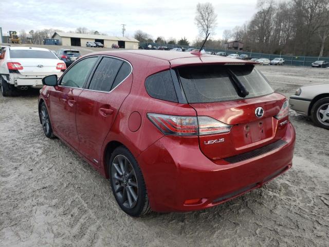 Photo 3 from auction – 2012 LEXUS CT 200 with VIN JTHKD5BH8C2098649