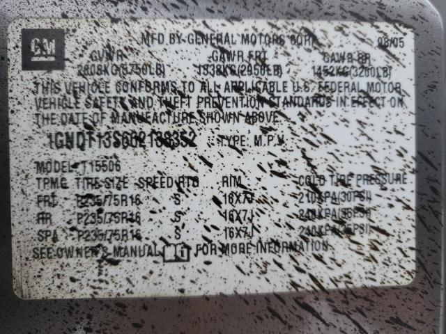 Photo 10 from auction – 2006 CHEVROLET TRAILBLAZE with VIN 1GNDT13S662138352