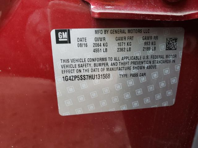 Foto 10 de la subasta – 2017 BUICK LACROSSE E con VIN 1G4ZP5SS7HU131568