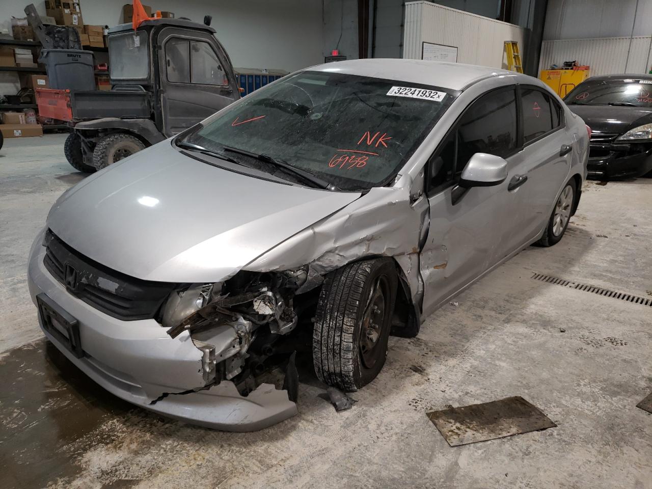 Photo 2 from auction – 2012 HONDA CIVIC LX with VIN 19XFB2F58CE316938