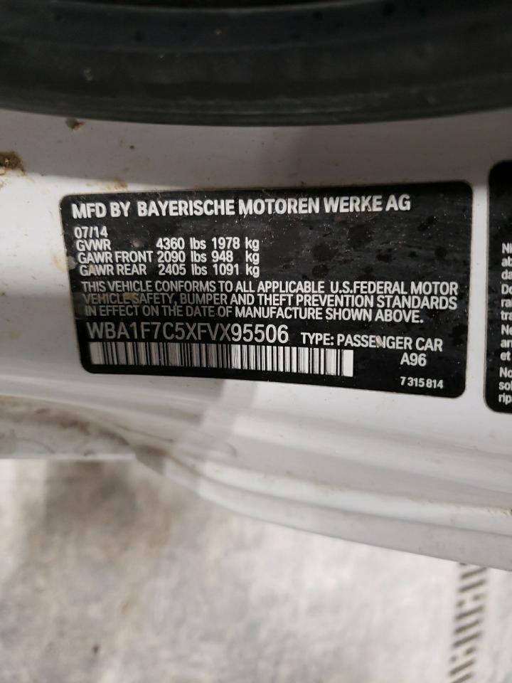 Photo 10 from auction – 2015 BMW 228 XI with VIN WBA1F7C5XFVX95506