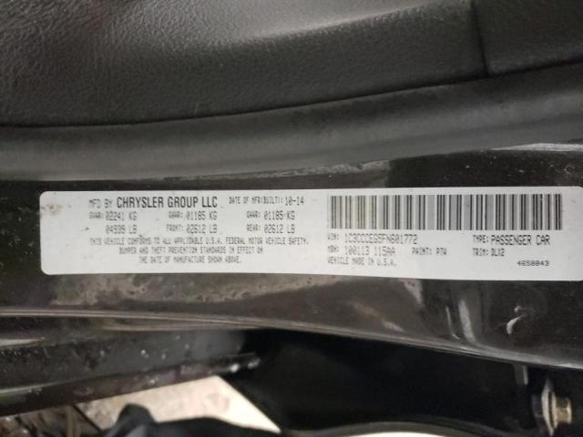 Photo 10 from auction – 2015 CHRYSLER 200 C with VIN 1C3CCCEG5FN601772