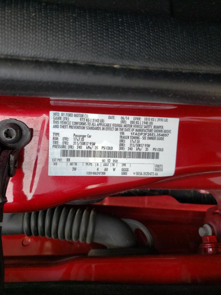 Photo 10 from auction – 2014 FORD FOCUS SE with VIN 1FADP3F26EL354897