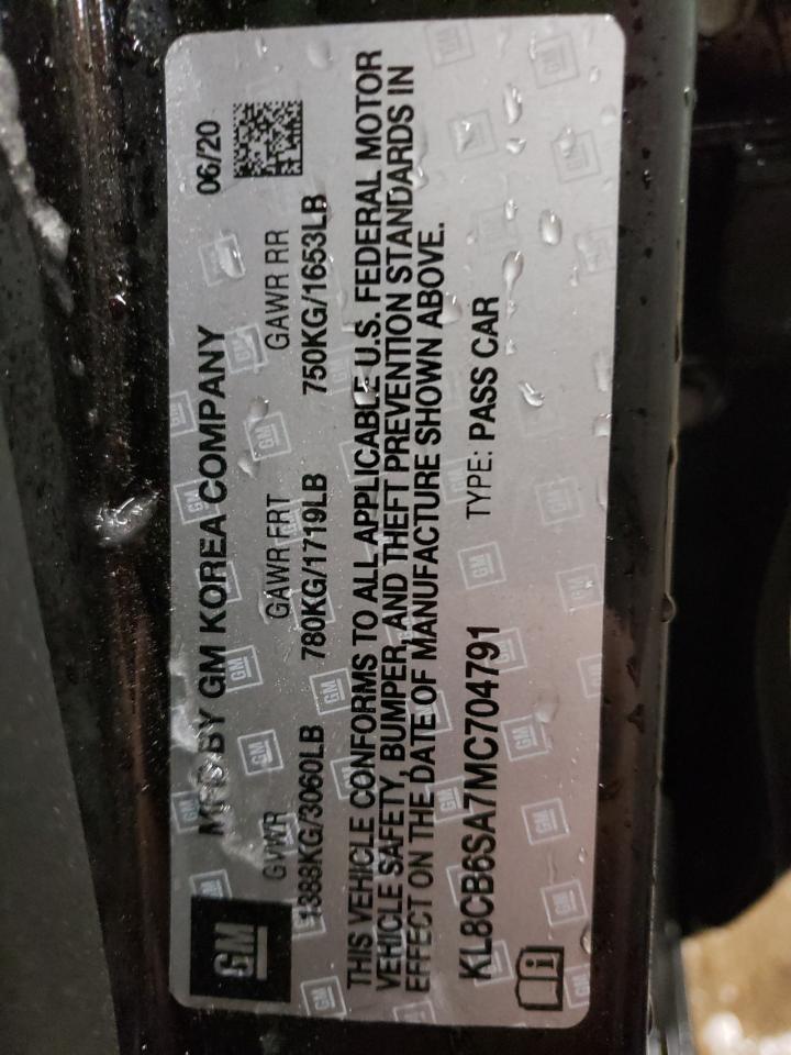 Photo 10 from auction – 2021 CHEVROLET SPARK LS with VIN KL8CB6SA7MC704791