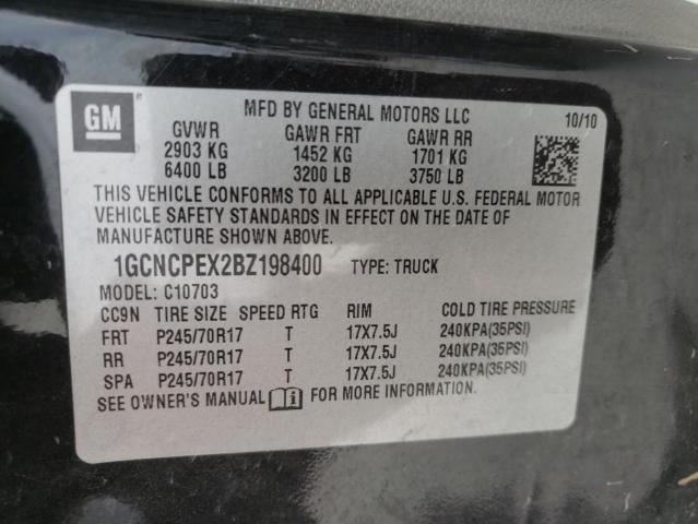 Photo 10 from auction – 2011 CHEVROLET SILVERADO with VIN 1GCNCPEX2BZ198400