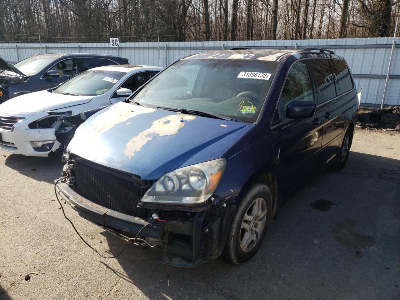 Photo 2 from auction – 2006 HONDA ODYSSEY EX with VIN 5FNRL387X6B107360