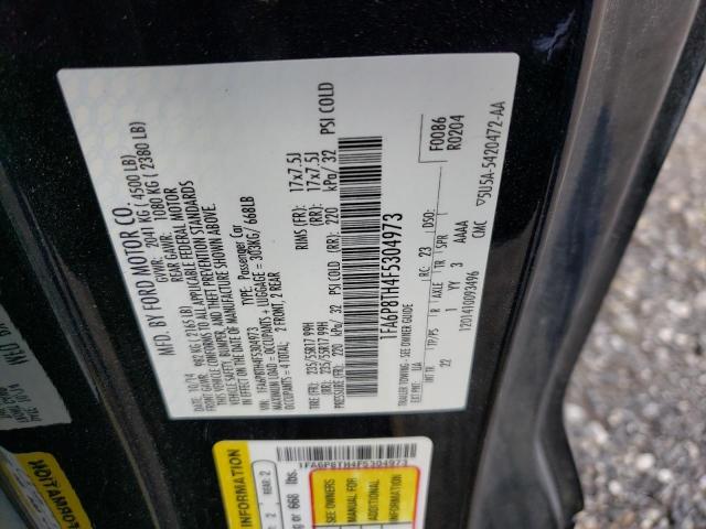 Photo 10 from auction – 2015 FORD MUSTANG with VIN 1FA6P8TH4F5304973