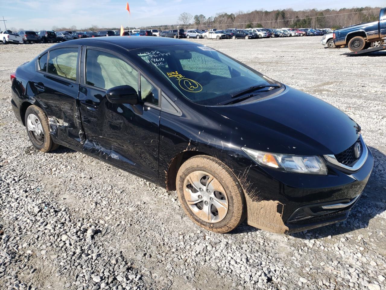 HONDA CIVIC LX 2014 with VIN 19XFB2F52EE009610 - Photo from auction