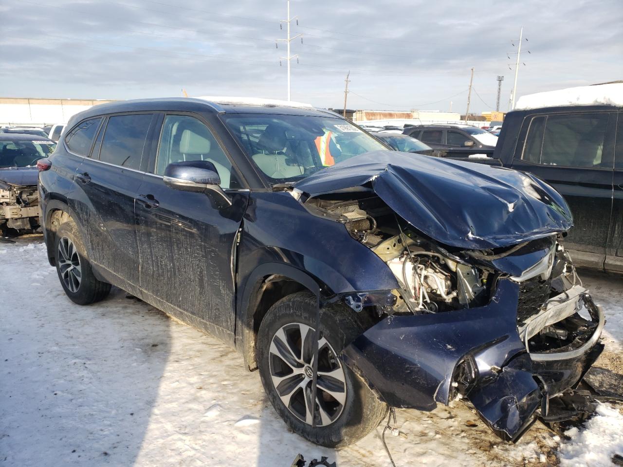 Photo 1 from auction – 2020 TOYOTA HIGHLANDER with VIN 5TDGZRBH4LS045553