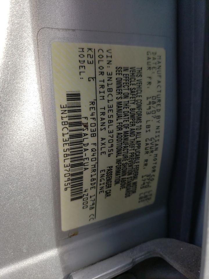 Photo 10 from auction – 2008 NISSAN VERSA S with VIN 3N1BC13E58L370956