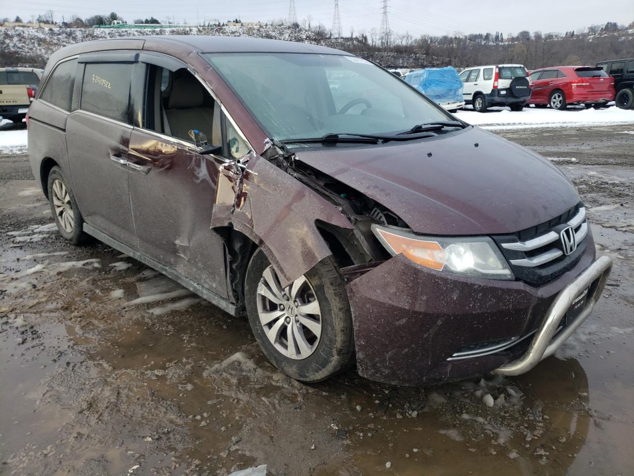 Photo 1 from auction – 2015 HONDA ODYSSEY EX with VIN 5FNRL5H47FB111738