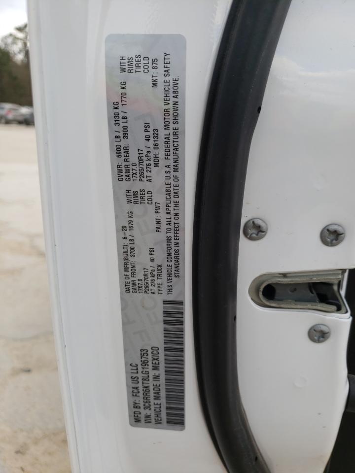 Photo 10 from auction – 2020 RAM 1500 CLASS with VIN 3C6RR6KT8LG196753