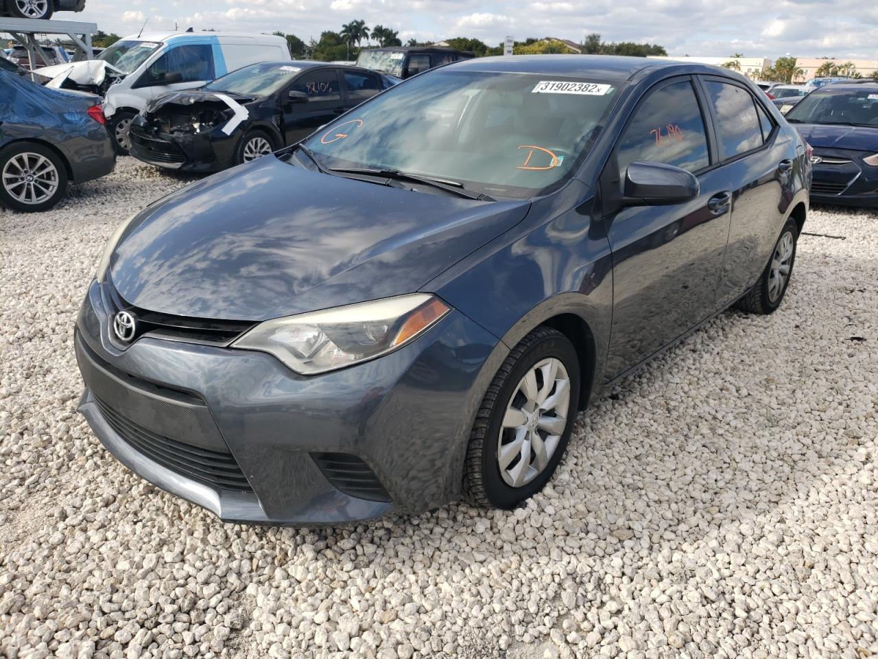 Photo 2 from auction – 2014 TOYOTA COROLLA L with VIN 2T1BURHE0EC151838