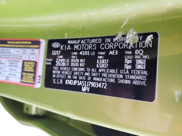 Photo 10 from auction – 2018 KIA SOUL + with VIN KNDJP3A51J7903472