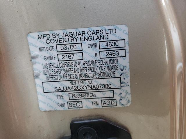 Photo 10 from auction – 2000 JAGUAR XK8 with VIN SAJJA42CXYNA07380