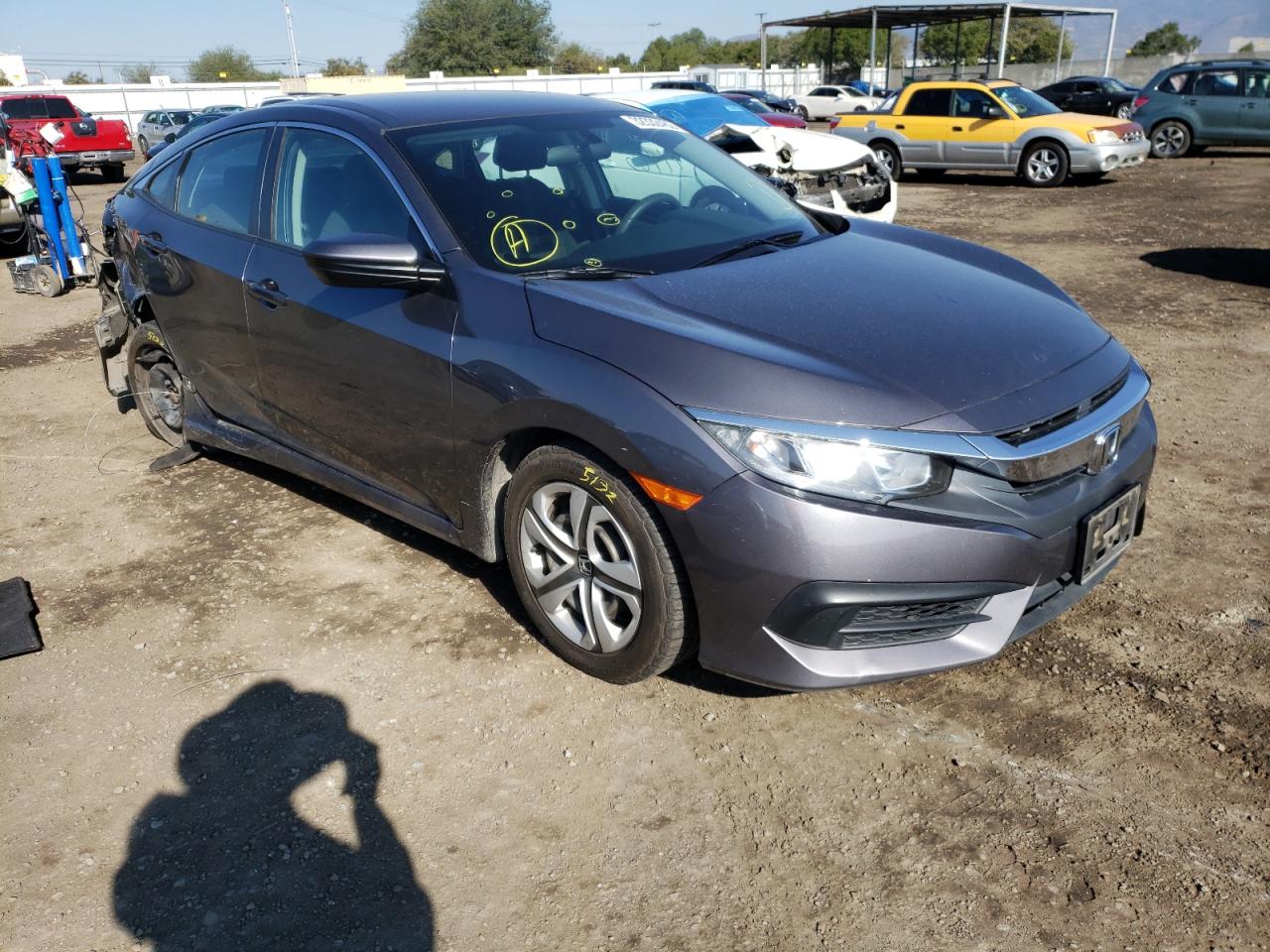 HONDA CIVIC LX 2016 with VIN 2HGFC2F56GH522087 - Photo from auction