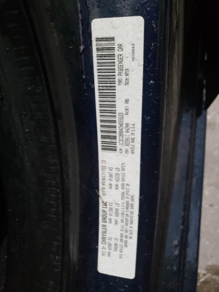 Photo 10 from auction – 2013 CHRYSLER 200 TOURIN with VIN 1C3CCBBB4DN655533