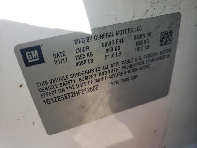 Photo 10 from auction – 2017 CHEVROLET MALIBU LT with VIN 1G1ZE5ST2HF212865