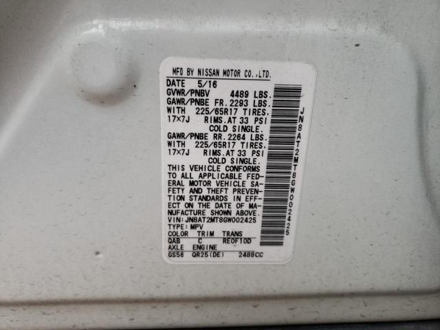 Photo 10 from auction – 2016 NISSAN ROGUE S with VIN JN8AT2MT8GW002425