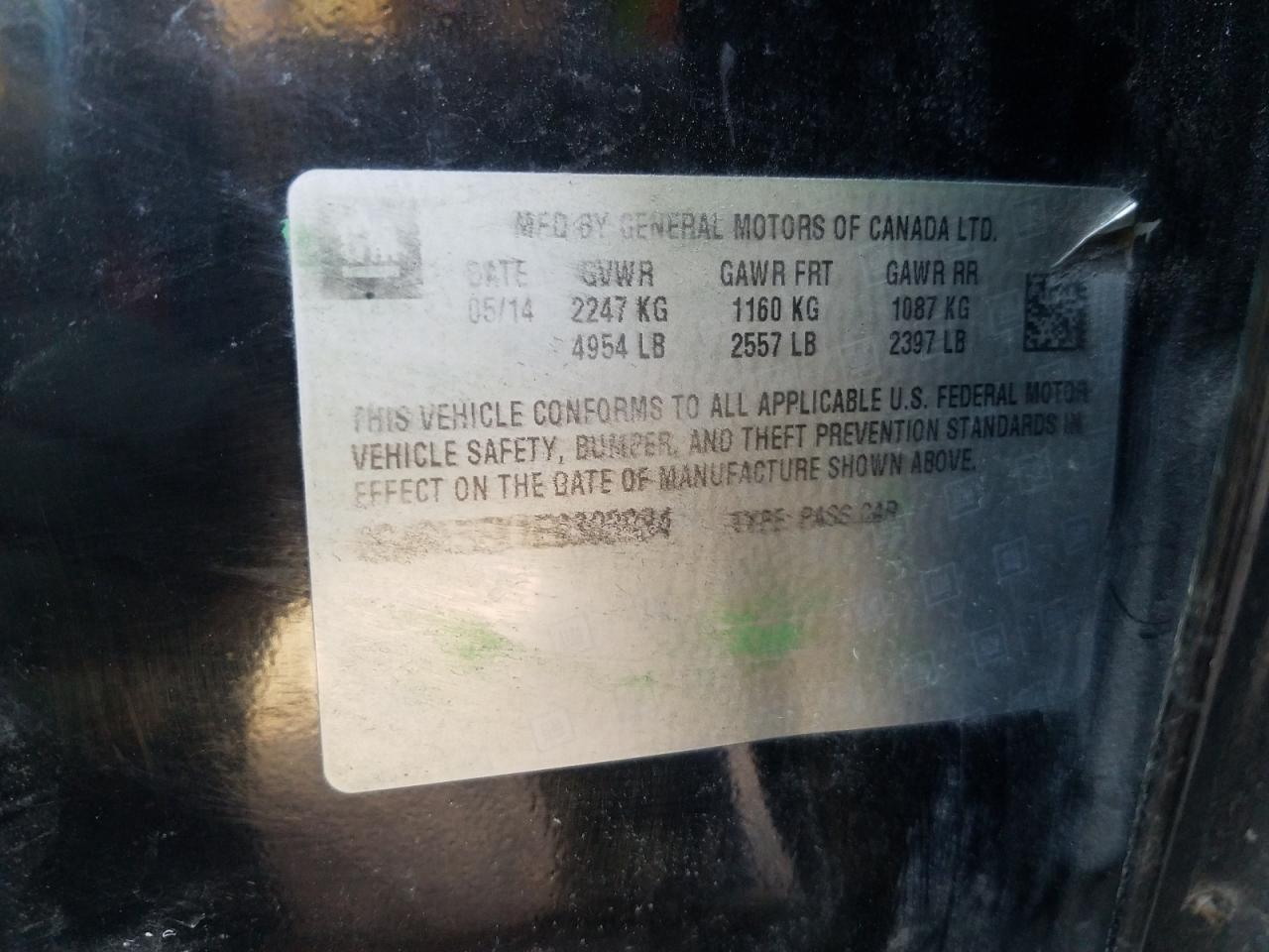 Photo 10 from auction – 2014 BUICK REGAL with VIN 2G4GL5EX1E9303984