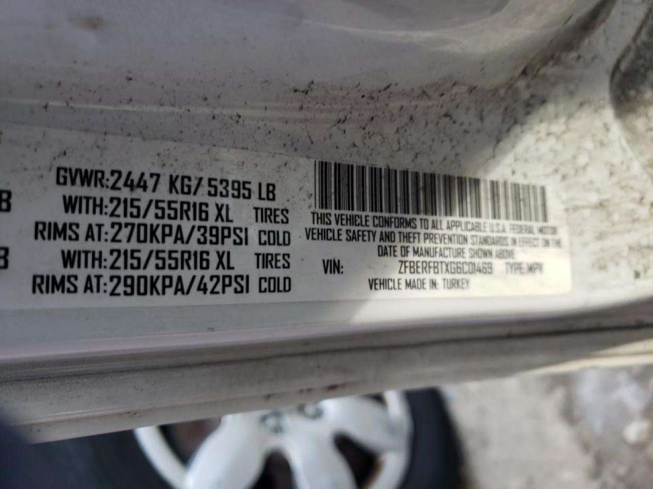 Photo 10 from auction – 2016 RAM PROMASTER with VIN ZFBERFBTXG6C01469