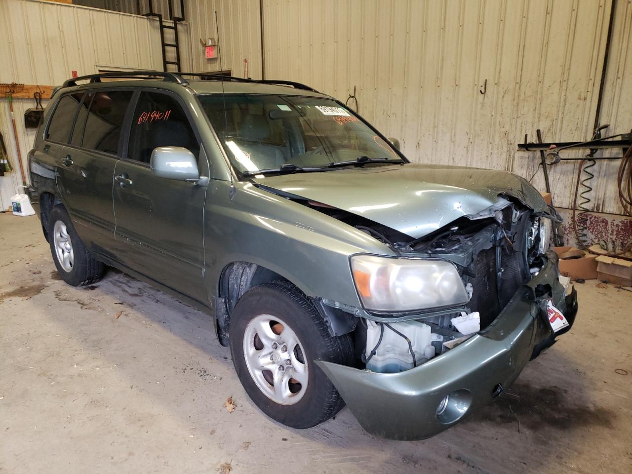 TOYOTA HIGHLANDER 2007 with VIN JTEGD21A170165406 - Photo from auction