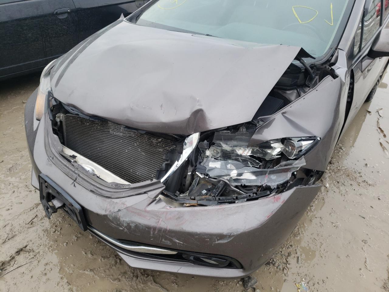 Photo 9 from auction – 2013 HONDA CIVIC EXL with VIN 19XFB2F90DE040422
