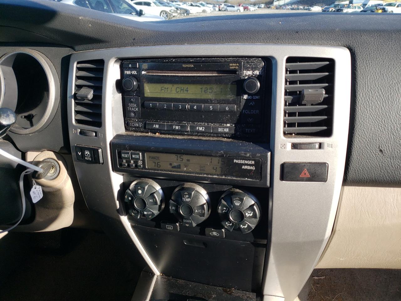 Photo 9 from auction – 2007 TOYOTA 4RUNNER SR with VIN JTEZU14R178076389