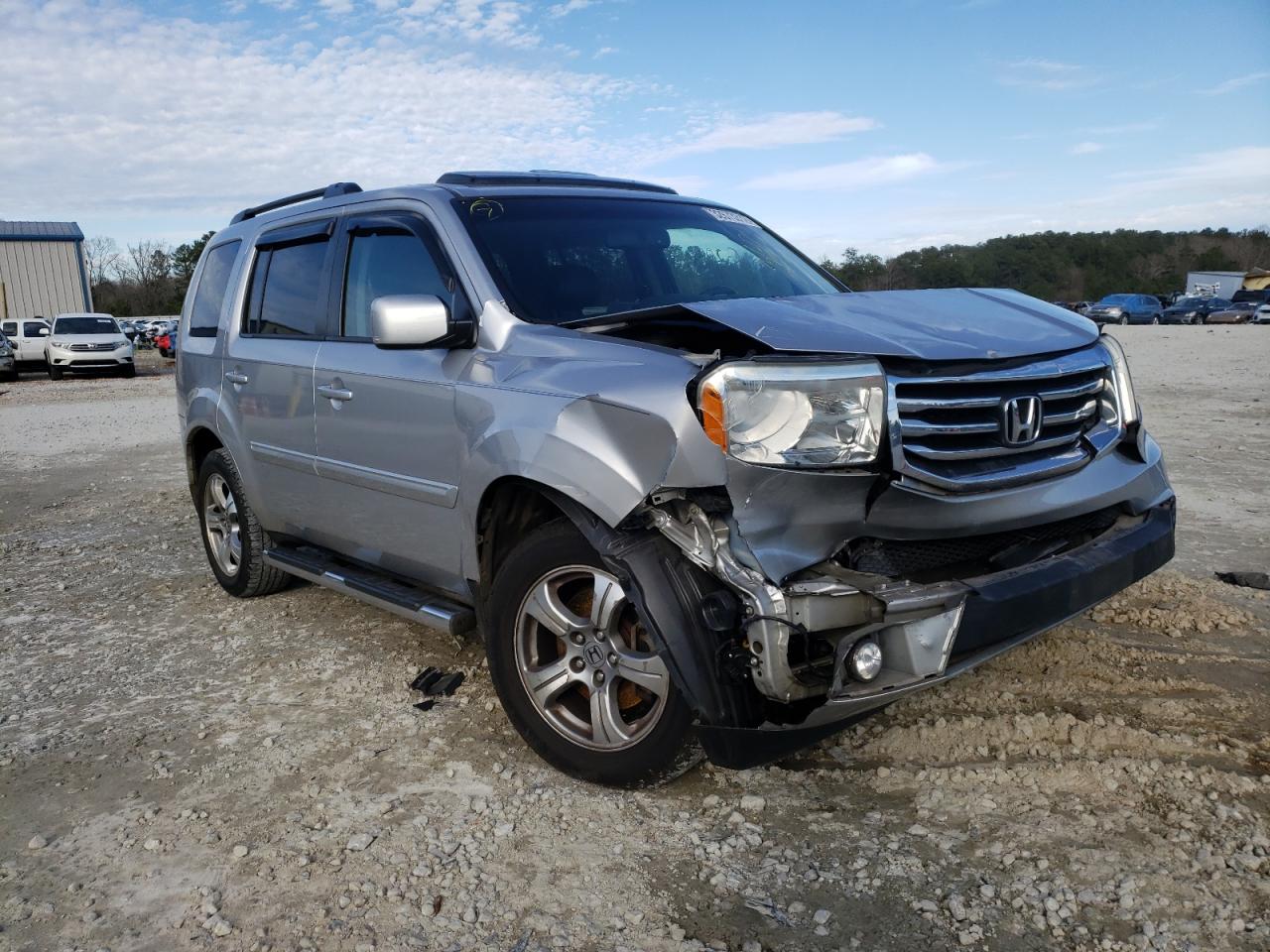 HONDA PILOT EXL 2012 with VIN 5FNYF3H56CB017667 - Photo from auction