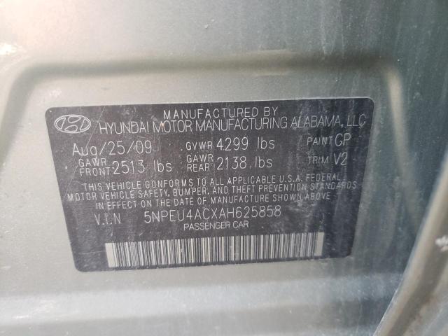 Photo 10 from auction – 2010 HYUNDAI SONATA SE with VIN 5NPEU4ACXAH625858