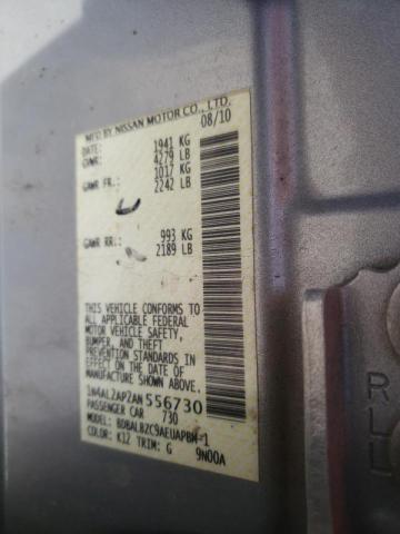 Photo 10 from auction – 2010 NISSAN ALTIMA BAS with VIN 1N4AL2AP2AN556730