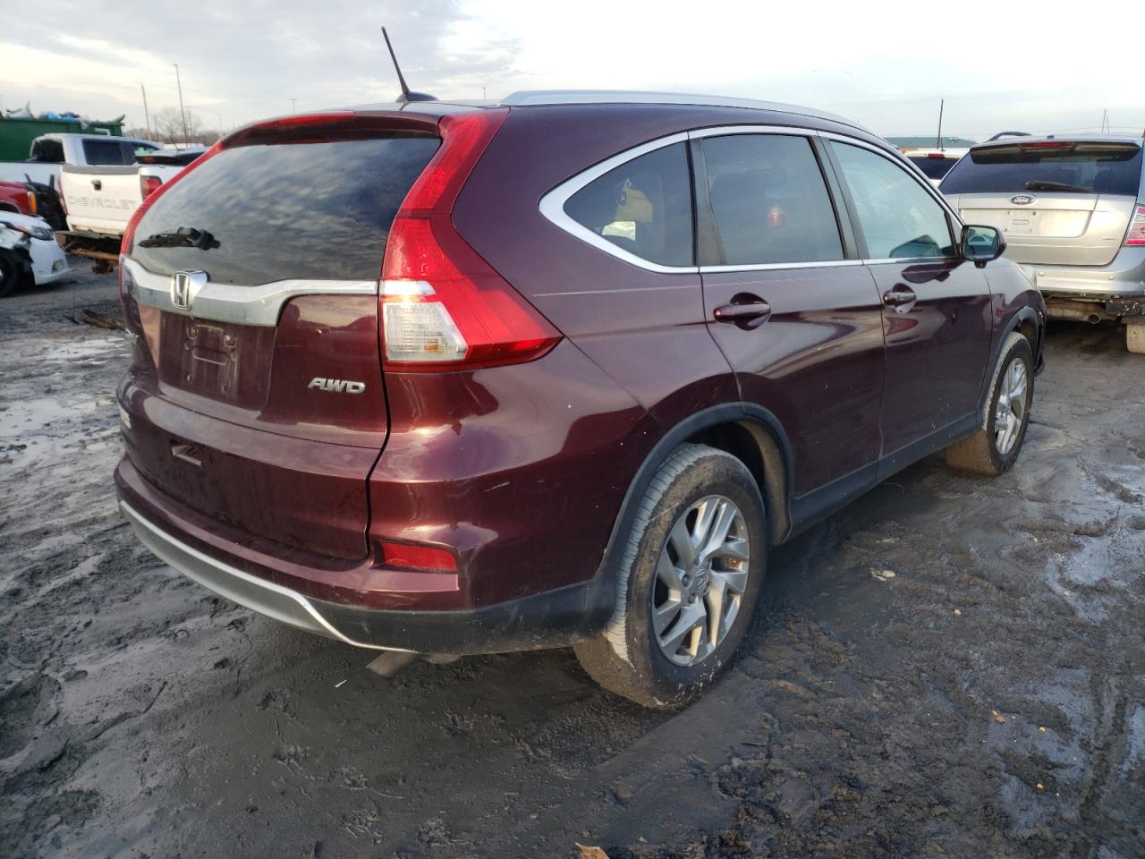 Photo 4 from auction – 2015 HONDA CR-V EXL with VIN 5J6RM4H77FL040050