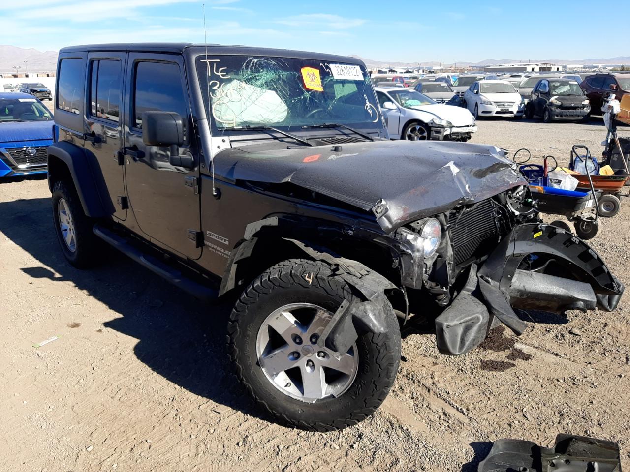JEEP WRANGLER U 2017 with VIN 1C4BJWDG2HL536281 - Photo from auction