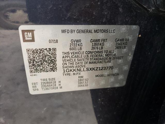 Photo 10 from auction – 2019 GMC ACADIA SLE with VIN 1GKKNLLSXKZ123770