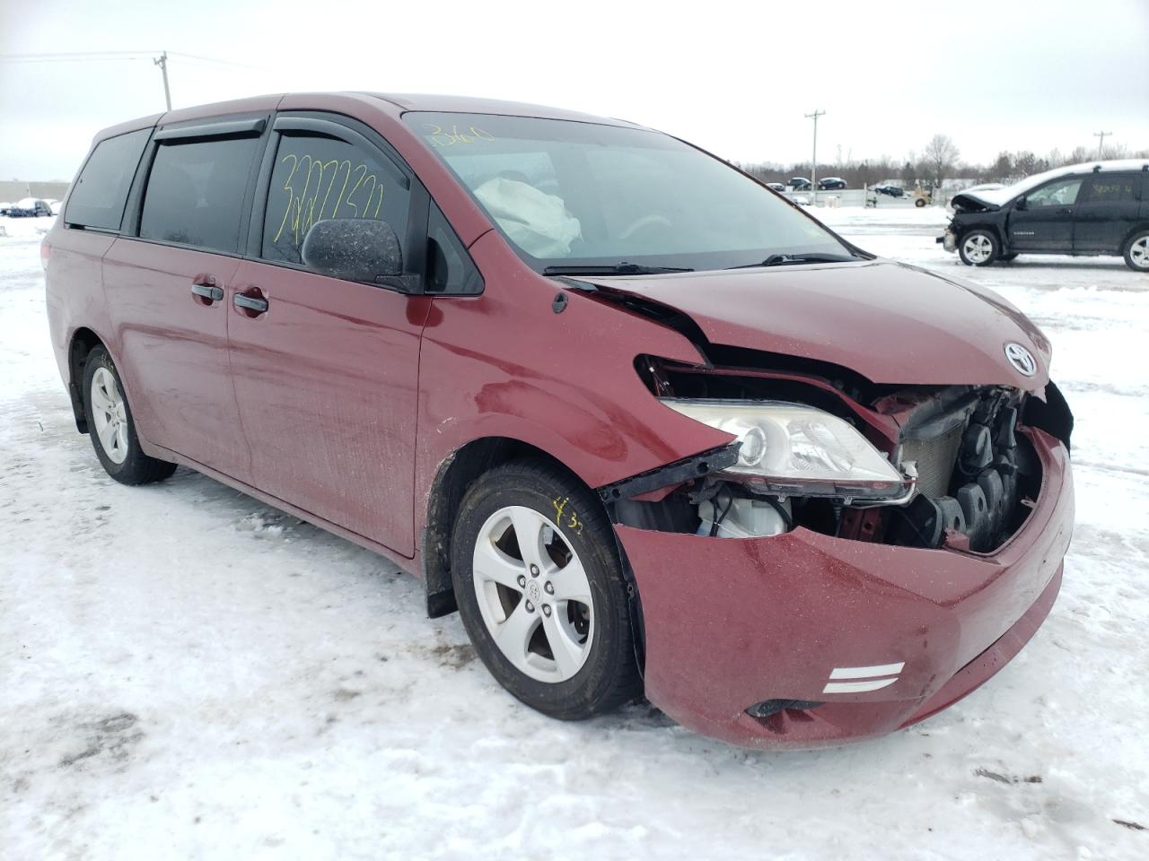TOYOTA SIENNA 2012 with VIN 5TDZK3DC2CS246444 - Photo from auction