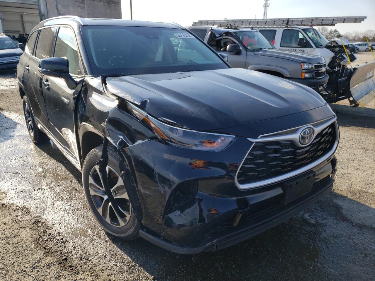 TOYOTA HIGHLANDER 2021 with VIN 5TDHBRCH3MS535328 - Photo from auction