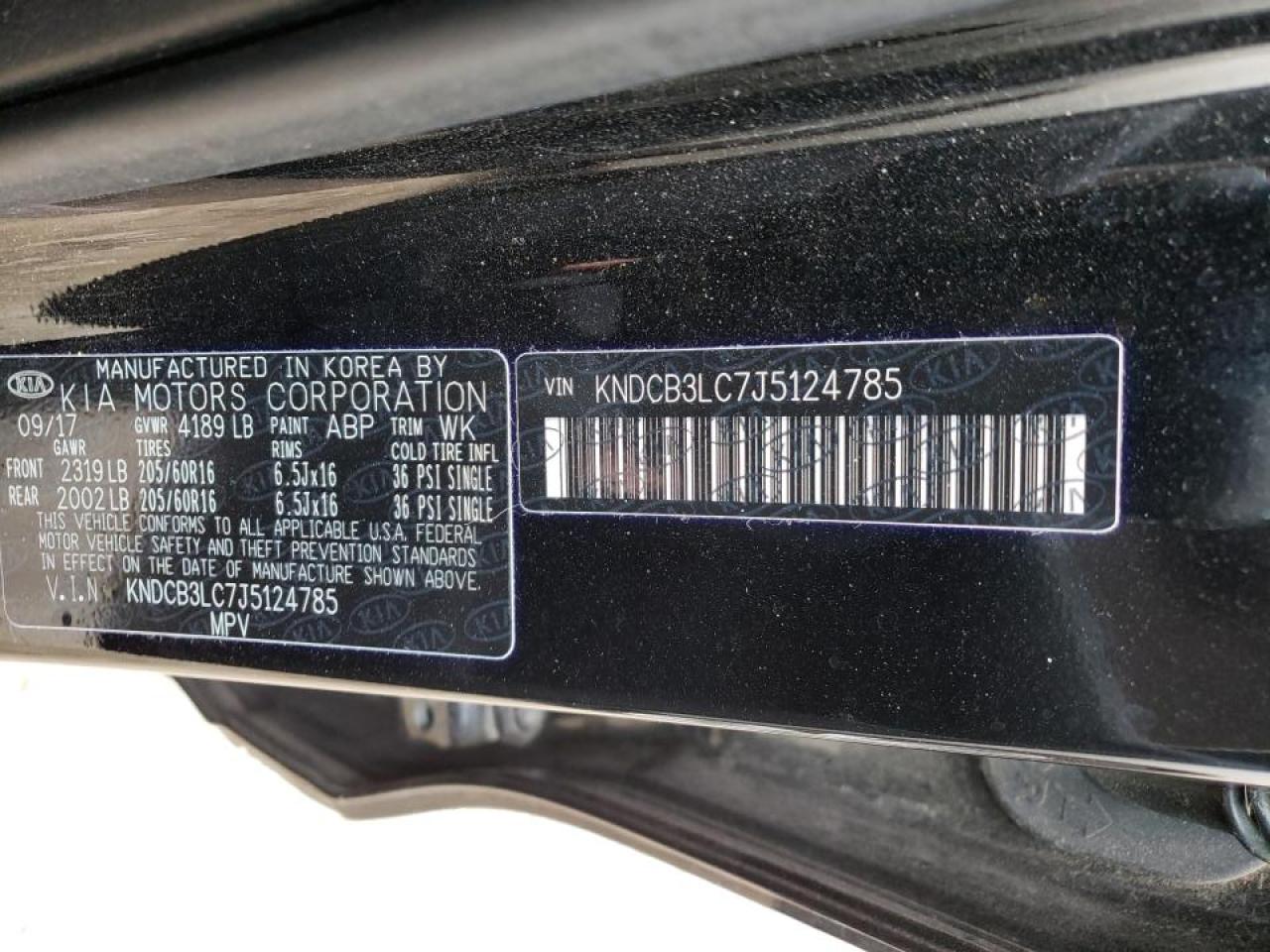 Photo 10 from auction – 2018 KIA NIRO FE with VIN KNDCB3LC7J5124785