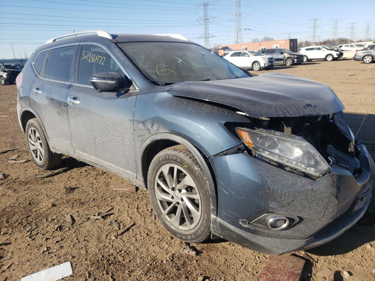 NISSAN ROGUE S 2015 with VIN 5N1AT2MV6FC885059 - Photo from auction