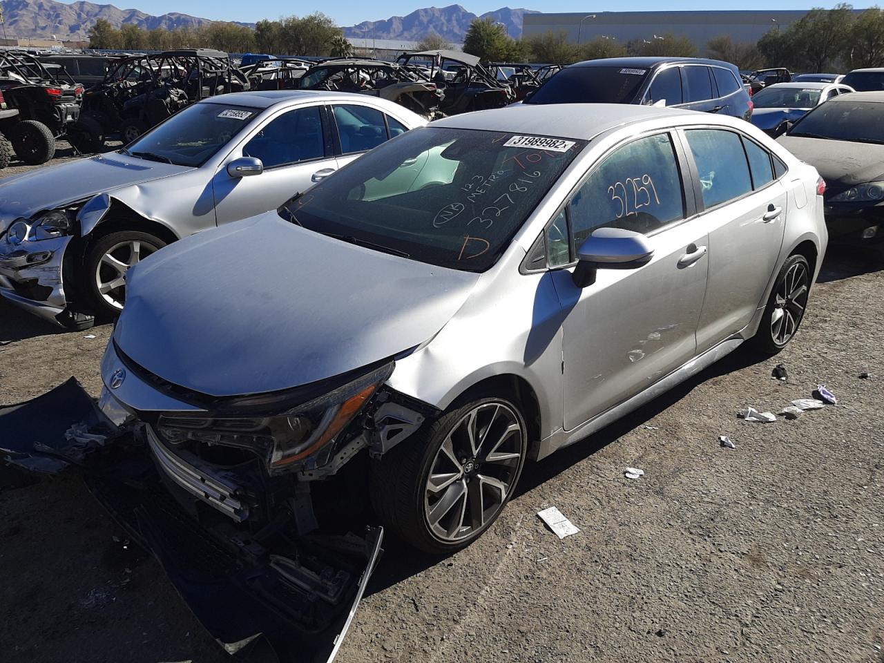 Photo 2 from auction – 2020 TOYOTA COROLLA SE with VIN 5YFS4RCE8LP016451