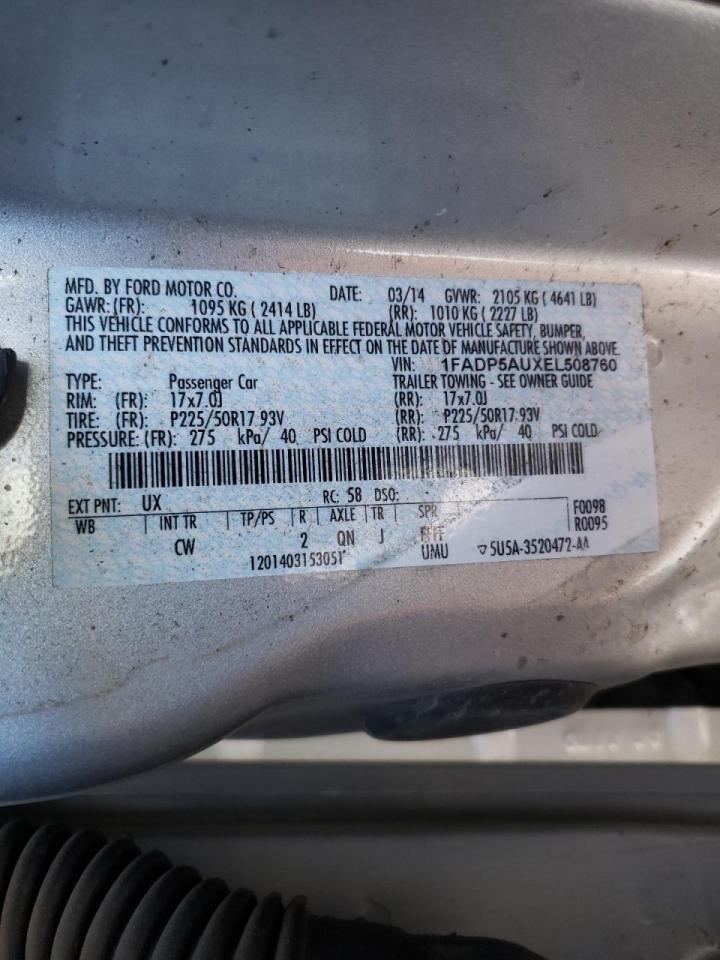 Photo 10 from auction – 2014 FORD C-MAX SE with VIN 1FADP5AUXEL508760