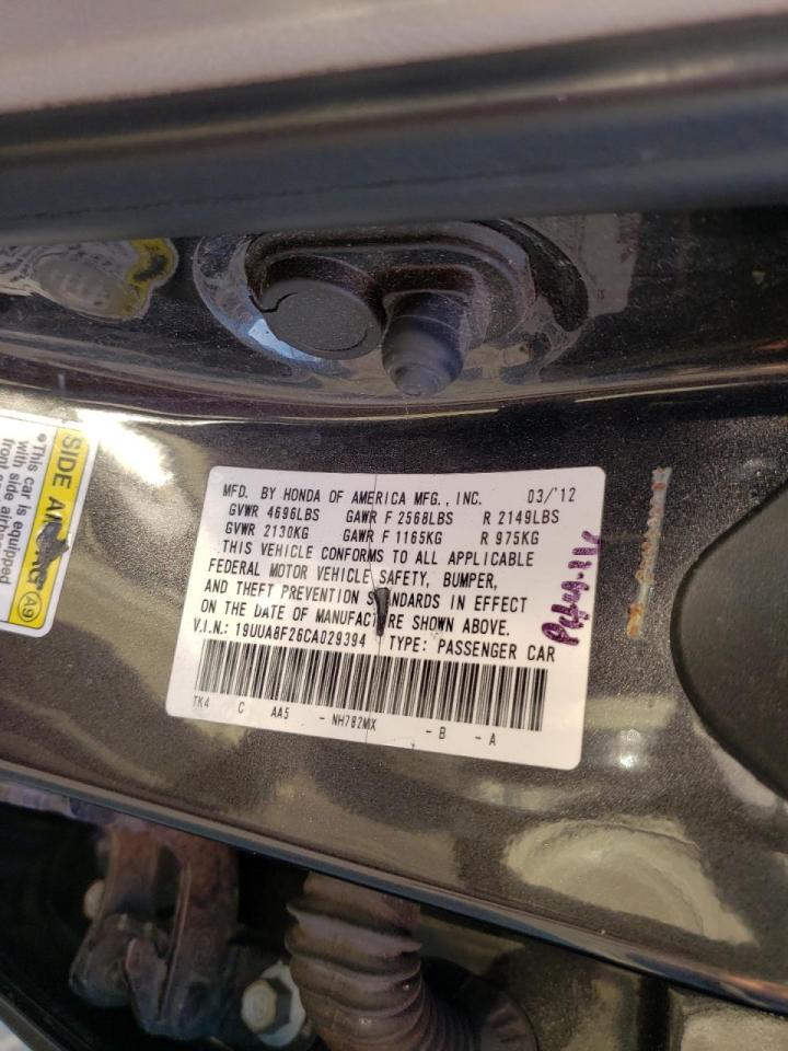 Photo 10 from auction – 2012 ACURA TL with VIN 19UUA8F26CA029394
